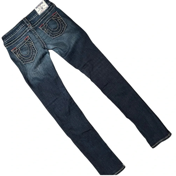 True Religion Women's Low Rise  Skinny Fit Jeans in Size 25" Y2K Cowgirlcore - Picture 7 of 11
